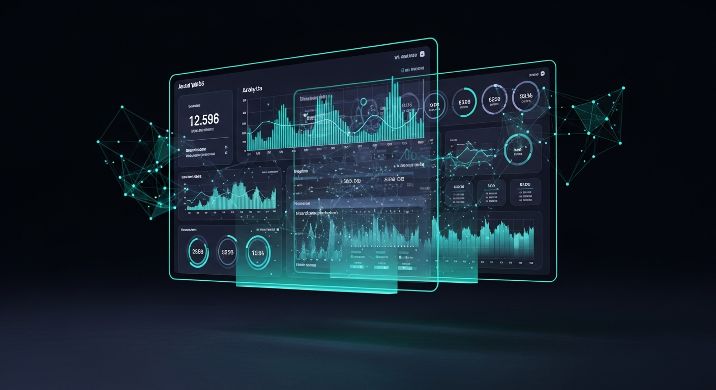 Dashboard showing real-time metrics and data