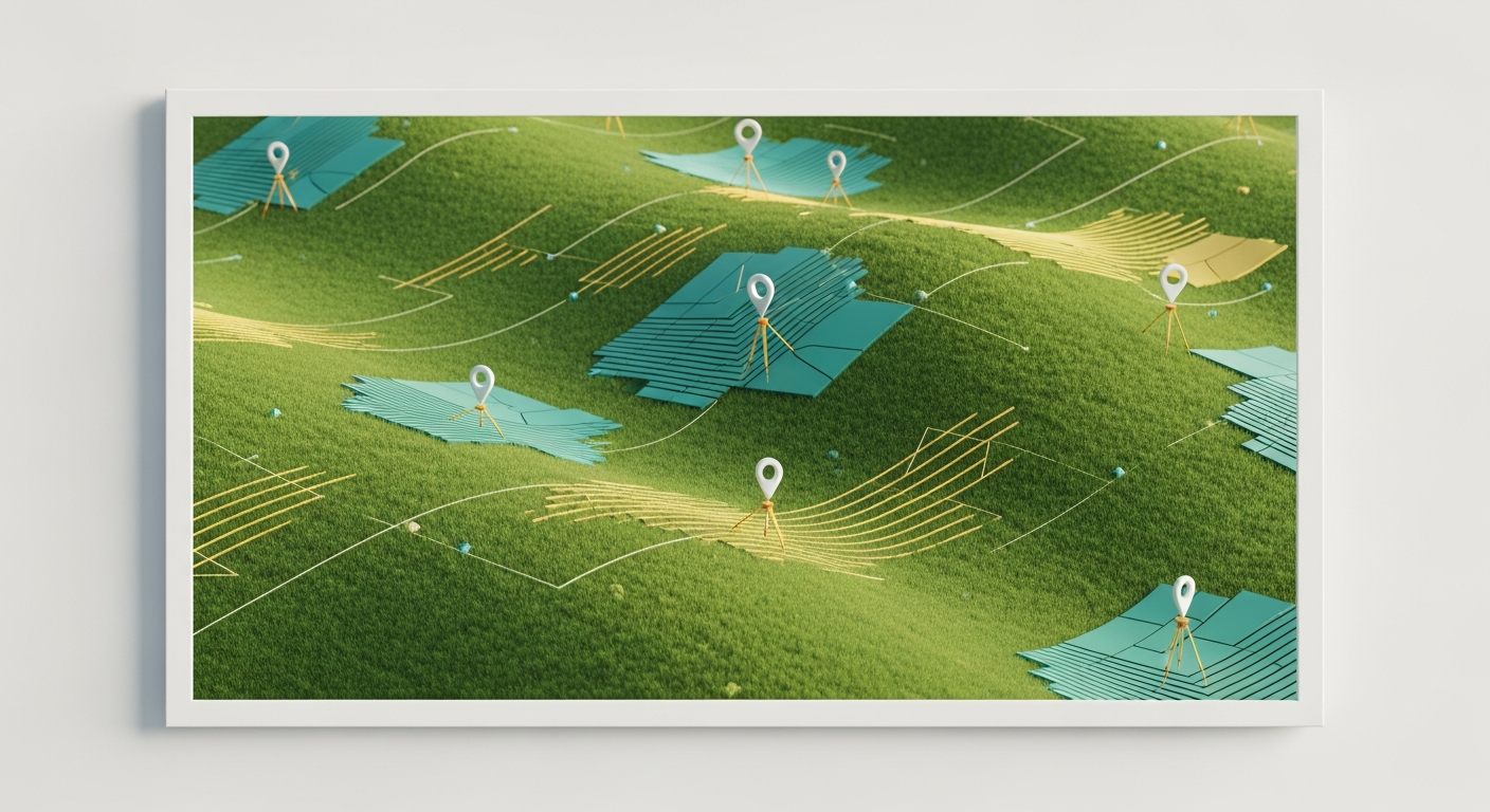 Land stewardship pipeline illustration