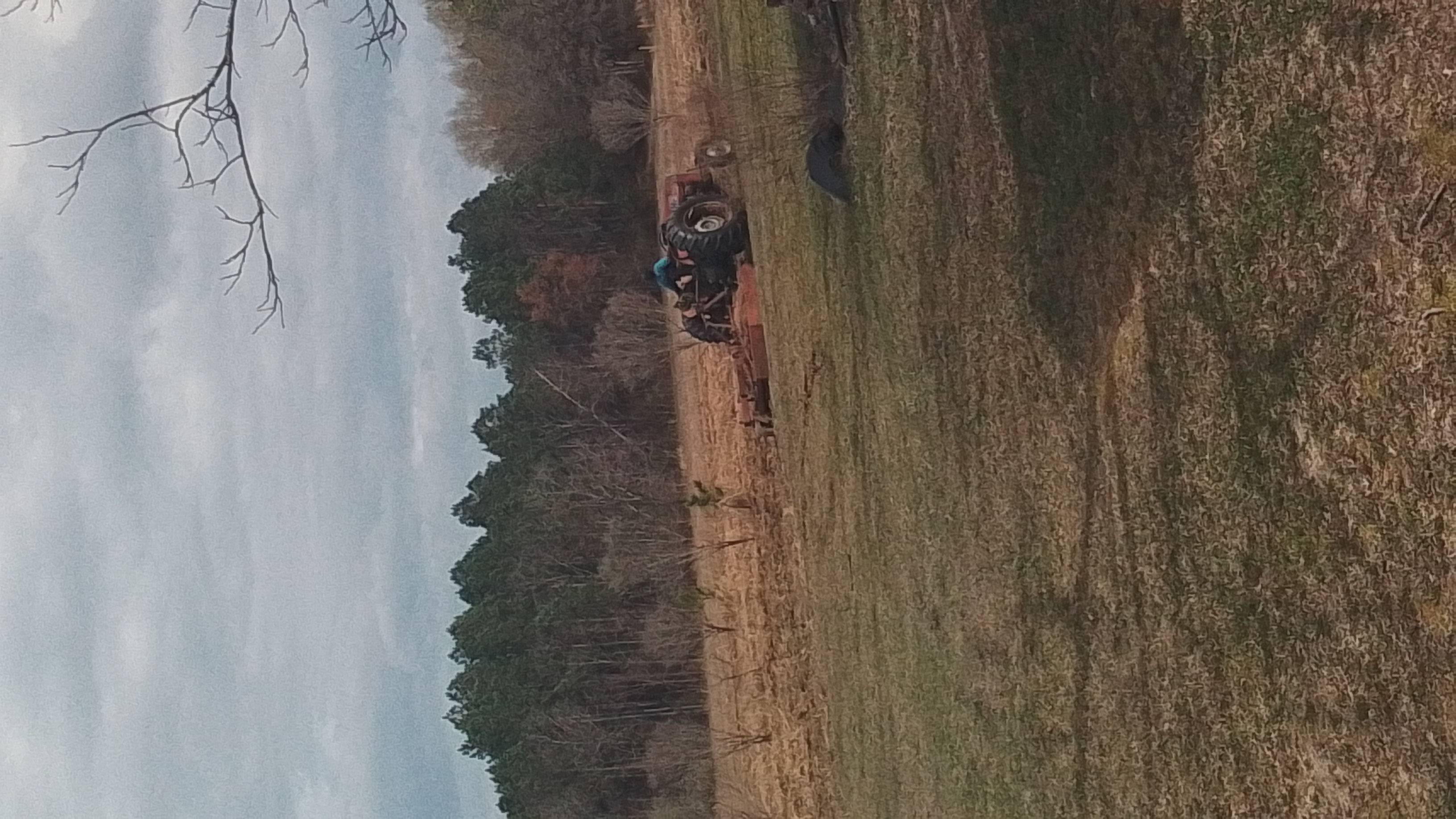 Agricultural equipment in field
